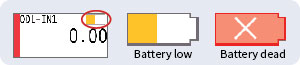 Battery status display