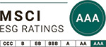 AAA rating of MSCI ESG Ratings assessment in 2023